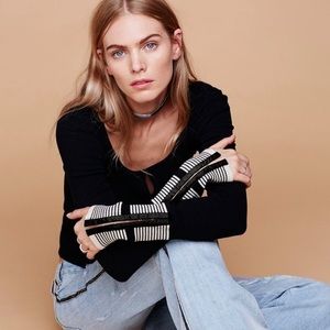 Free people Mod stripe cuff thermal